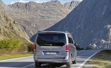 2019 Mercedes-Benz V-Class EXCLUSIVE Line (Color: Selenit Grey Metallic) Rear Wallpapers 450x275 (5)
