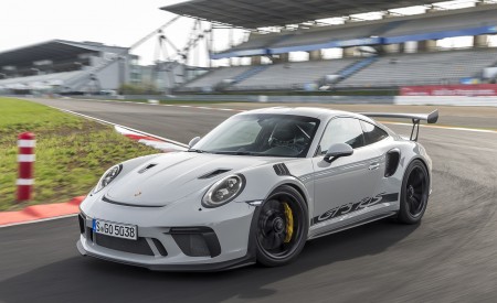 2019 Porsche 911 GT3 RS (Color: Crayon) Front Three-Quarter Wallpapers 450x275 (55)