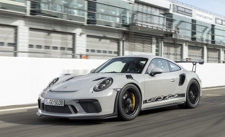 2019 Porsche 911 GT3 RS (Color: Crayon) Front Three-Quarter Wallpapers 450x275 (50)