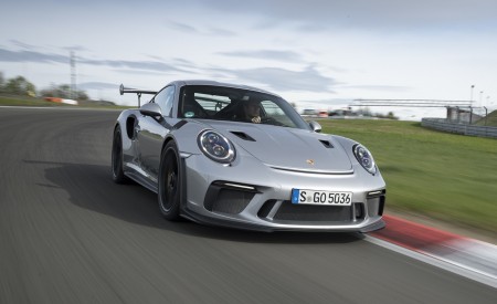 2019 Porsche 911 GT3 RS (Color: GT-Silver) Front Wallpapers 450x275 (74)