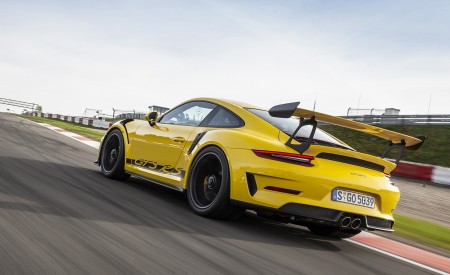 2019 Porsche 911 GT3 RS (Color: Racing Yellow) Rear Three-Quarter Wallpapers 450x275 (44)