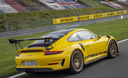 2019 Porsche 911 GT3 RS (Color: Racing Yellow) Rear Three-Quarter Wallpapers 450x275 (41)