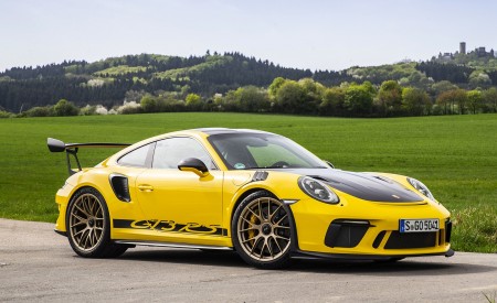 2019 Porsche 911 GT3 RS Weissach Package (Color: Racing Yellow) Side Wallpapers 450x275 (25)