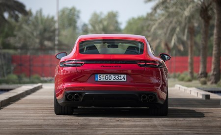 2019 Porsche Panamera GTS (Color: Carmine Red) Rear Wallpapers 450x275 (77)