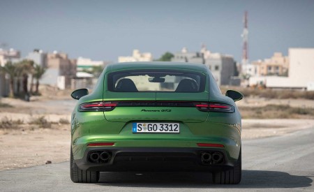 2019 Porsche Panamera GTS (Color: Mamba Green Metallic) Rear Wallpapers 450x275 (39)