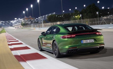 2019 Porsche Panamera GTS (Color: Mamba Green Metallic) Rear Wallpapers 450x275 (29)