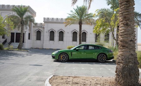 2019 Porsche Panamera GTS (Color: Mamba Green Metallic) Side Wallpapers 450x275 (17)