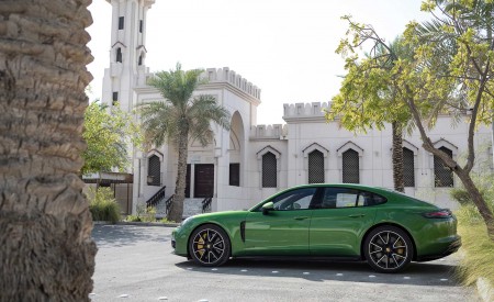 2019 Porsche Panamera GTS (Color: Mamba Green Metallic) Side Wallpapers 450x275 (18)