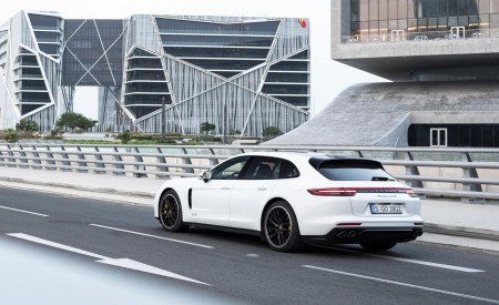 2019 Porsche Panamera GTS Sport Turismo Rear Three-Quarter Wallpapers 450x275 (68)