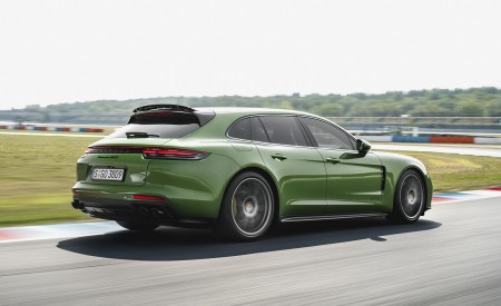 2019 Porsche Panamera GTS Sport Turismo Rear Three-Quarter Wallpapers 450x275 (33)