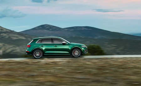 2020 Audi SQ5 TDI (Color: Azores Green Metallic) Side Wallpapers 450x275 (6)