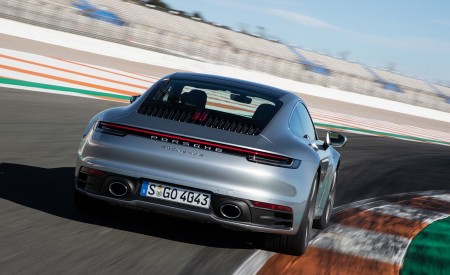 2020 Porsche 911 4S (Color: Agate Grey Metallic) Rear Wallpapers 450x275 (110)