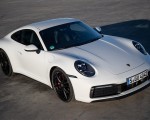 2020 Porsche 911 4S (Color: Carrara White Metallic) Front Three-Quarter Wallpapers 150x120