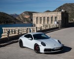 2020 Porsche 911 4S (Color: Carrara White Metallic) Front Three-Quarter Wallpapers 150x120