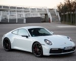 2020 Porsche 911 4S (Color: Carrara White Metallic) Front Three-Quarter Wallpapers 150x120