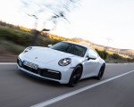 2020 Porsche 911 4S (Color: Carrara White Metallic) Front Three-Quarter Wallpapers 150x120