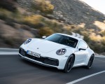 2020 Porsche 911 4S (Color: Carrara White Metallic) Front Three-Quarter Wallpapers 150x120