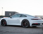 2020 Porsche 911 4S (Color: Carrara White Metallic) Rear Three-Quarter Wallpapers 150x120