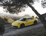 2020 Porsche 911 4S (Color: Racing Yellow) Front Three-Quarter Wallpapers 150x120