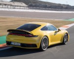 2020 Porsche 911 4S (Color: Racing Yellow) Rear Three-Quarter Wallpapers 150x120