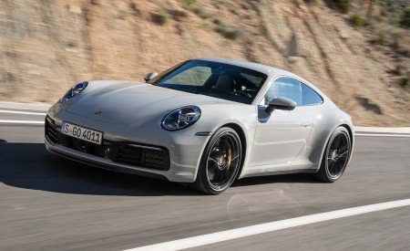 2020 Porsche 911 S (Color: Crayon) Front Three-Quarter Wallpapers 450x275 (170)