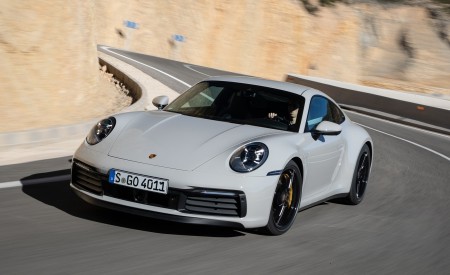 2020 Porsche 911 S (Color: Crayon) Front Three-Quarter Wallpapers 450x275 (171)