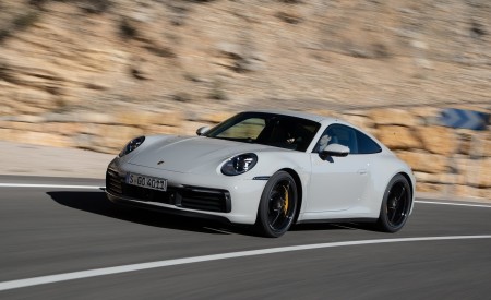 2020 Porsche 911 S (Color: Crayon) Front Three-Quarter Wallpapers 450x275 (172)