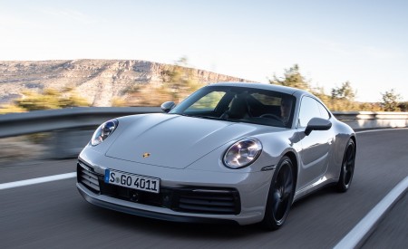 2020 Porsche 911 S (Color: Crayon) Front Three-Quarter Wallpapers 450x275 (163)