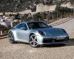2020 Porsche 911 S (Color: Dolomite Silver Metallic) Front Three-Quarter Wallpapers 150x120