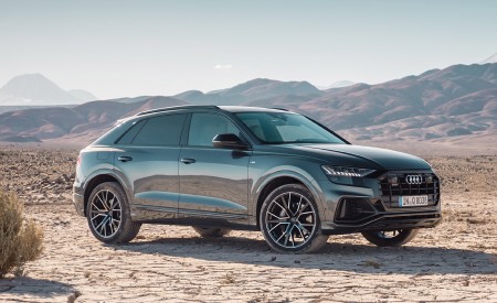 2019 Audi Q8 (Color: Daytona Grey) Front Three-Quarter Wallpapers 450x275 (172)