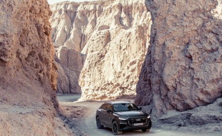 2019 Audi Q8 (Color: Daytona Grey) Front Three-Quarter Wallpapers 450x275 (164)