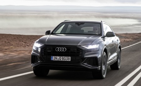 2019 Audi Q8 (Color: Daytona Grey) Front Wallpapers 450x275 (185)