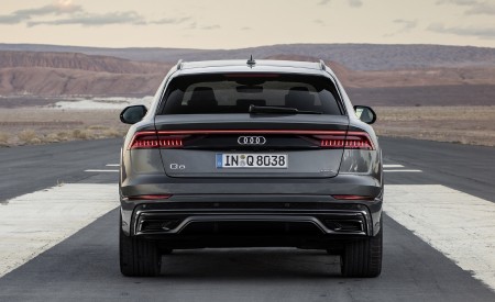 2019 Audi Q8 (Color: Daytona Grey) Rear Wallpapers 450x275 (188)