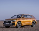 2019 Audi Q8 (Color: Dragon Orange) Front Three-Quarter Wallpapers 150x120