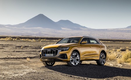 2019 Audi Q8 (Color: Dragon Orange) Front Three-Quarter Wallpapers 450x275 (132)