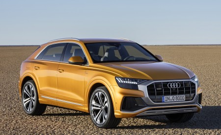 2019 Audi Q8 (Color: Dragon Orange) Front Three-Quarter Wallpapers 450x275 (151)