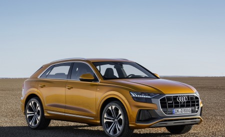 2019 Audi Q8 (Color: Dragon Orange) Front Three-Quarter Wallpapers 450x275 (145)