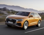 2019 Audi Q8 (Color: Dragon Orange) Front Three-Quarter Wallpapers 150x120