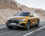 2019 Audi Q8 (Color: Dragon Orange) Front Three-Quarter Wallpapers 150x120