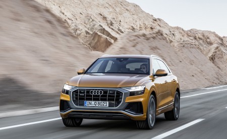 2019 Audi Q8 (Color: Dragon Orange) Front Wallpapers 450x275 (115)