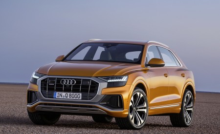2019 Audi Q8 (Color: Dragon Orange) Front Wallpapers 450x275 (148)