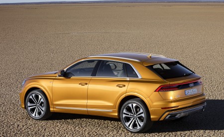 2019 Audi Q8 (Color: Dragon Orange) Rear Three-Quarter Wallpapers 450x275 (152)