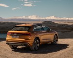 2019 Audi Q8 (Color: Dragon Orange) Rear Three-Quarter Wallpapers 150x120