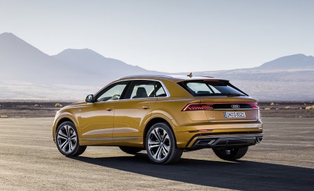 2019 Audi Q8 (Color: Dragon Orange) Rear Three-Quarter Wallpapers 450x275 (140)