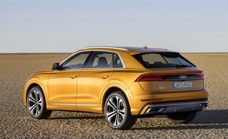 2019 Audi Q8 (Color: Dragon Orange) Rear Three-Quarter Wallpapers 450x275 (153)