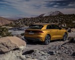 2019 Audi Q8 (Color: Dragon Orange) Rear Three-Quarter Wallpapers 150x120