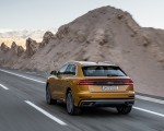 2019 Audi Q8 (Color: Dragon Orange) Rear Three-Quarter Wallpapers 150x120