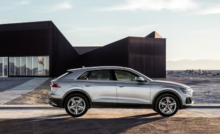 2019 Audi Q8 (Color: Floret Silver) Side Wallpapers 450x275 (236)
