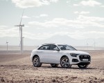 2019 Audi Q8 (Color: Glacier White) Front Three-Quarter Wallpapers 150x120