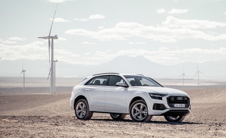 2019 Audi Q8 (Color: Glacier White) Front Three-Quarter Wallpapers 450x275 (206)